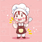 卡通厨师插图