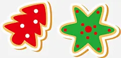 圣诞树曲奇饼高清素材 cookie丹麦 丹麦曲奇 圣诞树 曲奇 饼干 元素 免抠png 设计图片 免费下载 页面网页 平面电商 创意素材