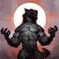 Lunar might, Taran Fiddler : Werewolf sketch 