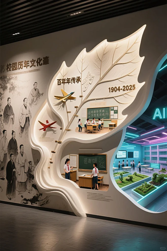 校园历史文化墙设计 - 小红书-花瓣网