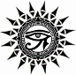 unique Tattoo Trends - ☥Δ Ojo de Horus y Sol Δ☥