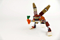 Rabbit with a carrot - LEGO 31044 Park Animals Alternate : My own alternate model of LEGO Creator 31044 - Park Animals. Head with full range of motion on a ball joint, ears can be moved to the sides and bent in two sections, front legs on a ball joint and