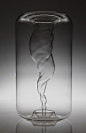 Tornado Vase: A beautiful hand blown vase