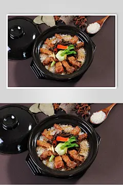 快餐煲仔饭美食图片