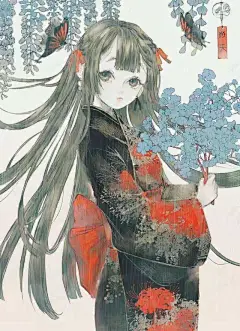 古风小仙女动漫壁纸，温山软水也不抵你唇畔吻过的桃花！