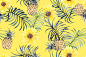 Seamless pattern of plumeria and botanical painted in watercolor for fabric luxurious and wallpaper