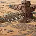 打包下载 CG原画末日废土风格建筑机械灾难后场景氛围绘画设定参考素材 (96)