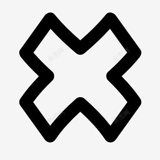 叉符号图标-花瓣网
