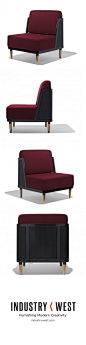 The new amazingly raspberry Marcel Lounge Chair from Industry West.: