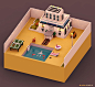 Dead Man by Glucka Pixels #isometric #voxelart #pixelart #pool #suicide #dog #house #3D #voxels #design #art #magicavoxel #3Dmodeling #lowpoly #lopolyart #lowpolydesign #isometrics #gameart #gameartist #pixelartist #indiegame #gamedesign #gaming #videogam