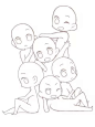 多人 Q版 模板