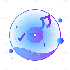 ICON-扁平科技风APPicon-音乐
