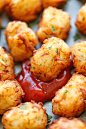 Homemade Tater Tots - Say goodbye to those frozen bags of tater tots. This homemade version is so easy, freezer-friendly and way better than store-bought!