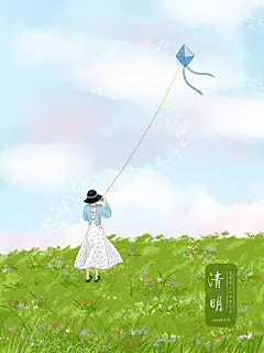 中国插画师Ju lin 24节气之春插画欣赏 - 视觉同盟(VisionUnion.com)