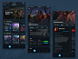 Exploration | Dota 2 Guide Application mobile ux valve steam game dota  2 app ui  design ui design