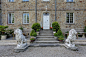  The first-floor apartment, boasting a 17th-century décor, is big enough for six people, and has two double bedrooms – one with an extra single bed. Pictured, the entrance to the chateau