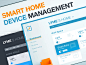 Daily UI 003 Dashboard/Landing page - Smart home management smart home ux devices smarthome project web design product design daily 100 challenge daily 100 adobe xd interface design flat design ui