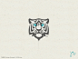 Tiger | Sketch strong majestic sketch simple stripes eyes blue tiger mark icon logo logo design