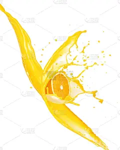 甜橙片配果汁波