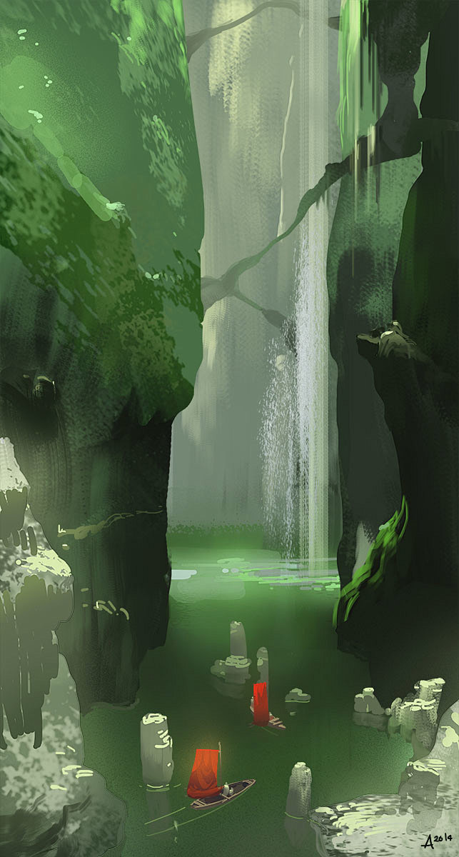 Green caves by ani-r...