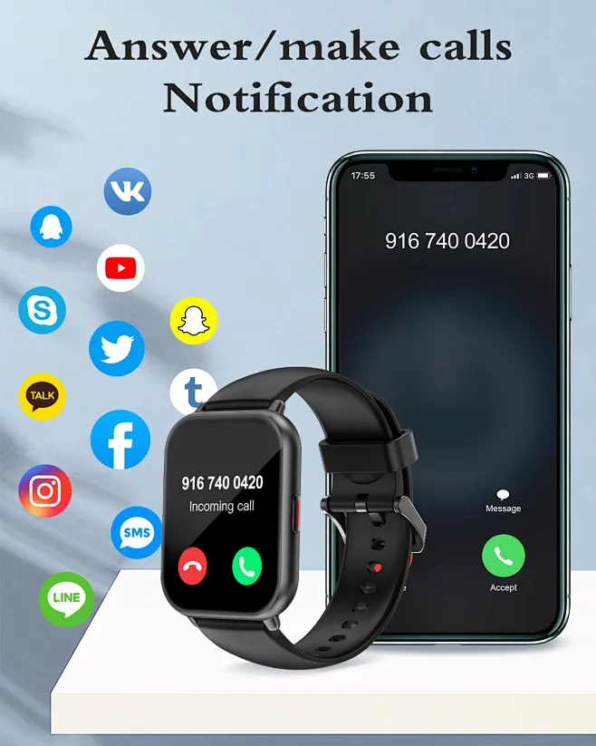 CIVO Smartwatch Donna Orologio Chiamate
