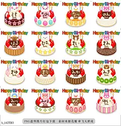 @飞天胖虎 line贴图表情包贴纸[编号1425583]Birthday Cake with Name  It is a birthday cake with a name. Let give it t