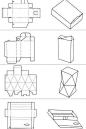 包装盒形结构图 ​​​​