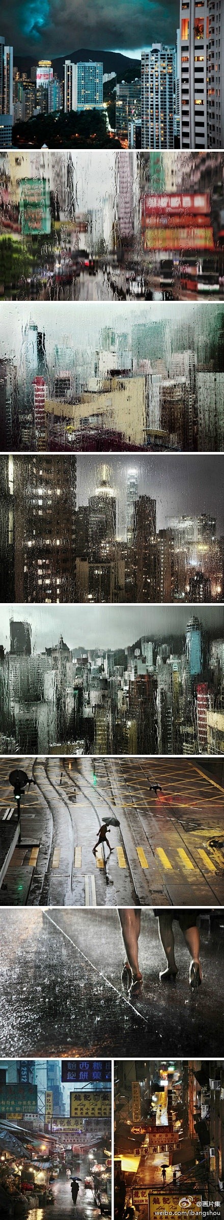 雨中香港，这些稍纵即逝的瞬间尤为美丽动人...