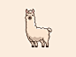 Llama dribbble