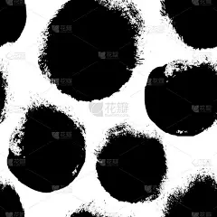 手绘画笔斑点和飞溅、油墨和油漆纹理设计元素的无缝图案.