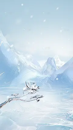 冬天小雪新材质创意背景