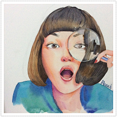 真滴小仙女吖采集到插画美女
