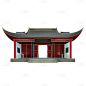 中国风-国潮特色建筑插画5