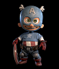 Captain America, Lim Philippe : This is a personal project, inspired by the design from Skottie Young :
https://s-media-cache-ak0.pinimg.com/originals/95/62/c1/9562c1e882293d1cfd3d9944fcad3b00.jpg

Try to work on clothes texturing.

Hope you like it !