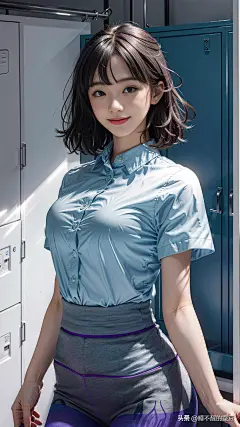 ai绘画之，更衣室里的瑜伽女孩-今日头条