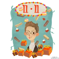 双十一包裹礼物天猫淘宝甜品美食PNG图 PNG搜索 办公室,包裹,潮牌,电子,剁手,购物,购物车,滑板,卡通,卡通手绘,口红,女大学生,女性生活用品