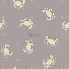 四方连续纹样,螃蟹,可爱的,自然,条纹,海产,图像,海洋,壁纸,装饰