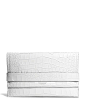 COACH Bleecker Pinnacle Clutch in Matte Croc Embossed Leather | Bloomingdale's