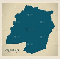 特拉华,现代,德国,城市,奥尔登堡,街道图,领土行为,设计