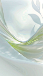 通用简约绿色抽象流体光影背景素瓷_1