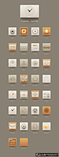 [UI/APP] 创意UI图标设计 黄褐色风格手机UI 图标设计 质感UI 图标 大气UI图标按钮 高端UI设计 【新提醒】狼牙网_狼牙创意网_设计灵感图库_创意素材 - 狼牙网 #经典# #色彩# #包装# #排版# #网页# #素材#  ——更多精美素材源文件免费下载请跳转至来源网站：http://www.logohhh.com/lycyw95ly1.html