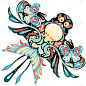 二十四节气春分插画幻彩国潮风春季风筝元素素材