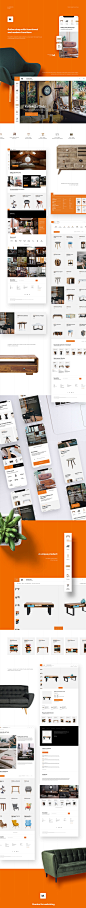 M. - furniture store : Online shop with functional and modern furniture.The platform created for people looking for a unique style. The design focuses on functionality and user's convenience. The shop also provides easy access to a wide range of mobile de