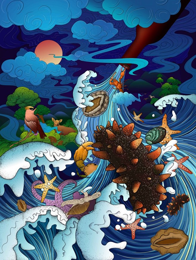 健美糖：一条游在插画世界里的鱼 - 视觉...
