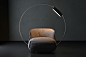 This incredible floor-lamp design surrounds your armchair with a ring, giving you a sliding, adjustable halo of light : The Ring Light is quite unlike any lamp I’ve ever seen. Sure, the name ‘Ring Light’ might ring a bell to some photographers (I couldn’t