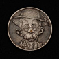 "Of bees and men" - hobo nickel by Aleksey Saburov