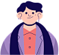 扁平风格日式男性插画人物肖像元素男性