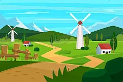 矢量农场背景 【酷图网】矢量农场背景,矢量乡村背景,农场背景,乡村地形背景,壁纸,农场,农村,大自然,植物,景色,风景地形,