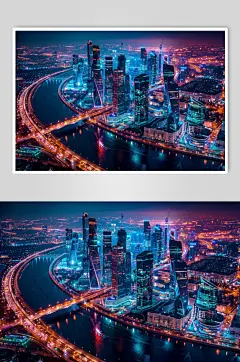 AI数字艺术房地产城市航拍摄影图-众图网