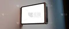 一个带有白色隔离屏幕的空标志的3d渲染